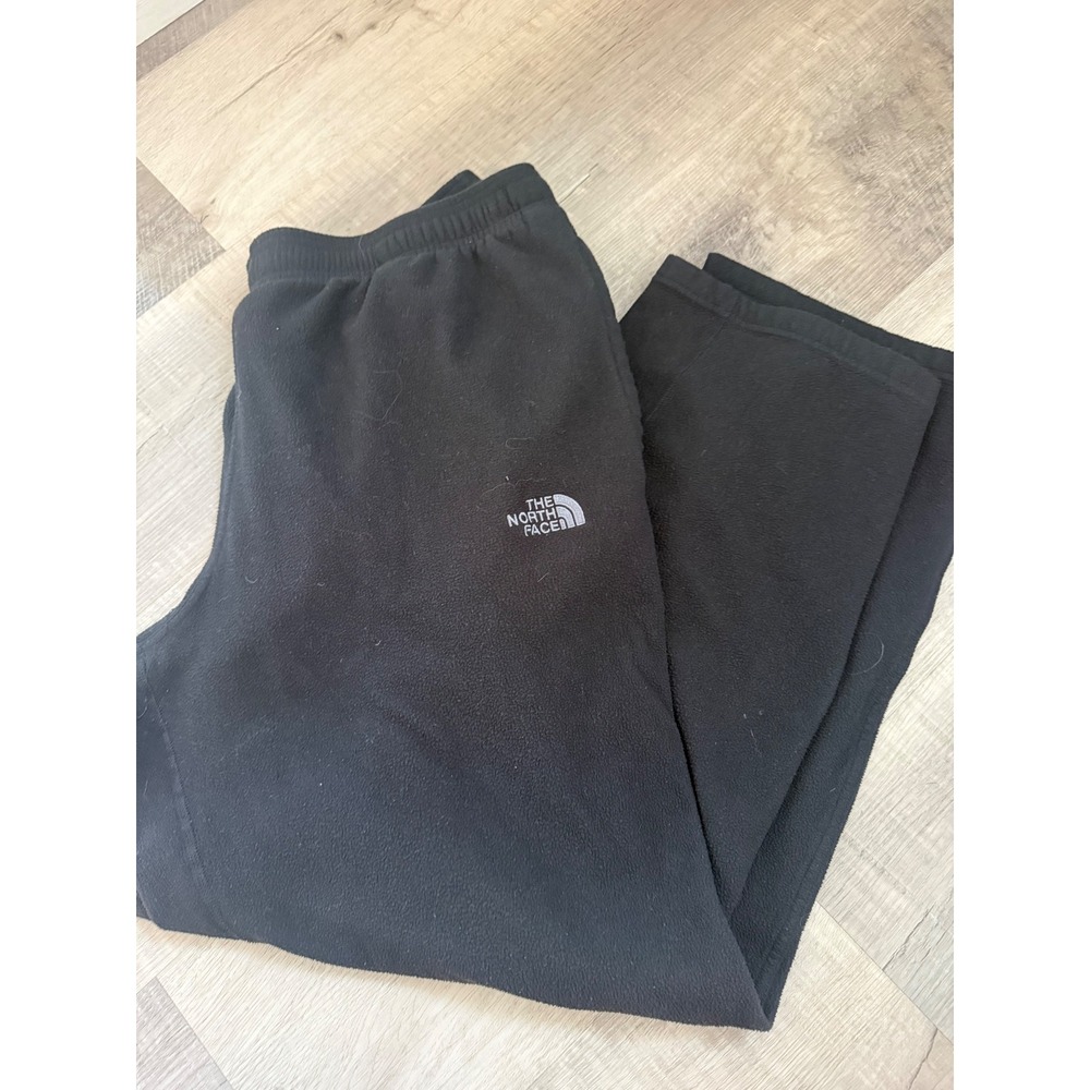 The North Face Men's Black Fleece Pants Size XLG Elastic Waist Outdoor TNF